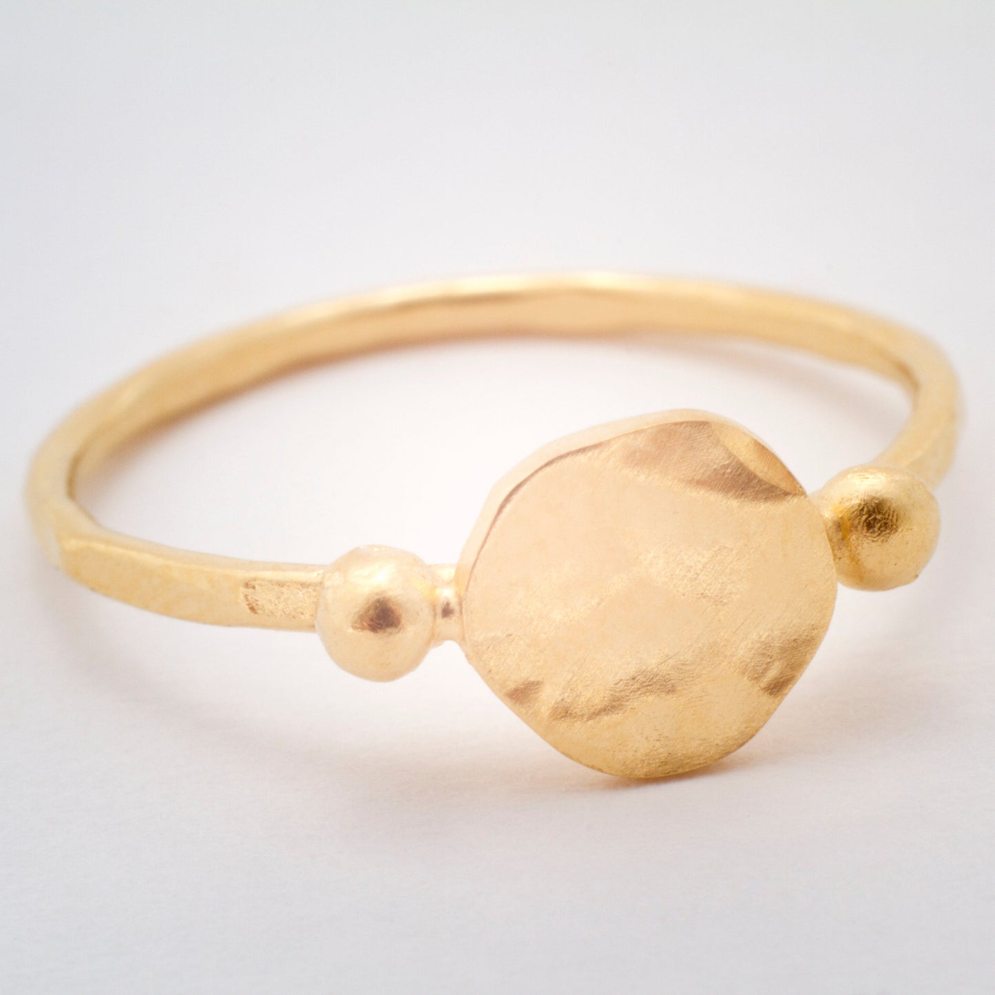 bague martelée vermeil