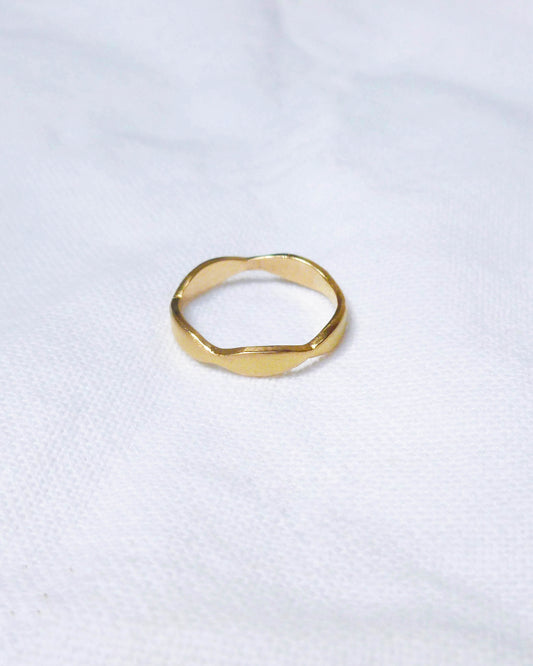 bague fine créateur en or -flore-Céline Flageul