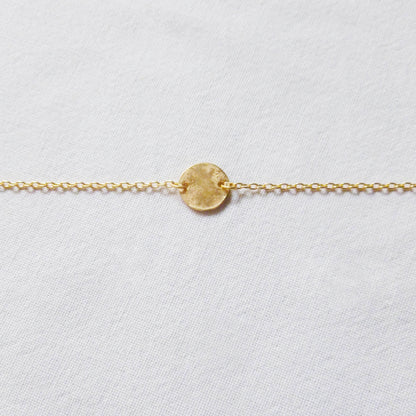 bracelet medaille doré lune