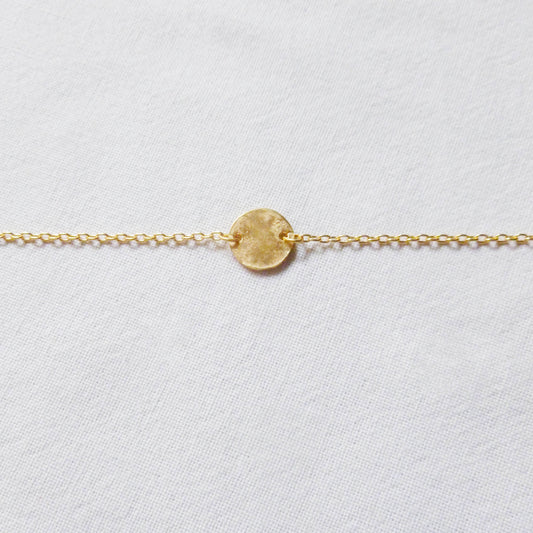 bracelet medaille doré lune