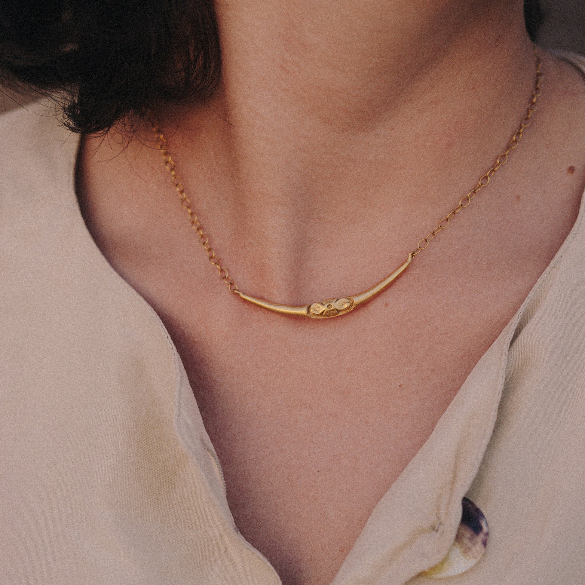 collier vermeil La Fleur