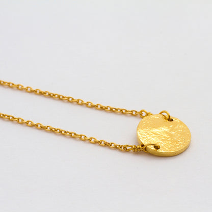 bracelet fin médaille or